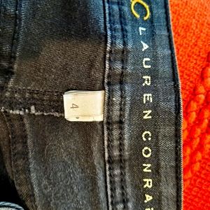 Lauren Conrad black Jean size 4